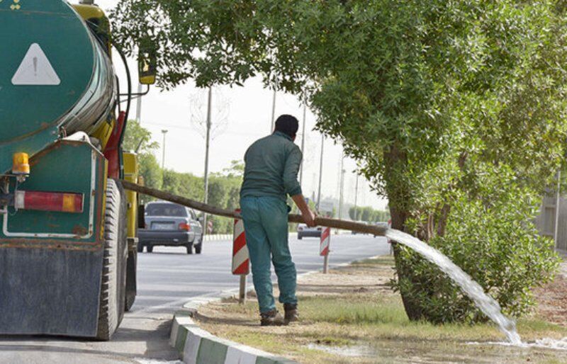 کاهش 70 درصدی مصرف آب شرب در فضای سبز قم