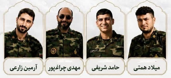پیکر مطهر ۴ شهید ارتش در اهواز تشییع شد