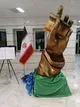 «کلام ماندگار» نخستین اثر تجسمی مفهومی با الهام از زبان بدن رهبر شهید در اهواز رونمایی شد