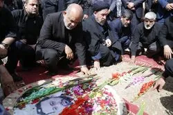 پیکر شهید مالک رحمتی در گلزار شهدای مراغه آرام گرفت